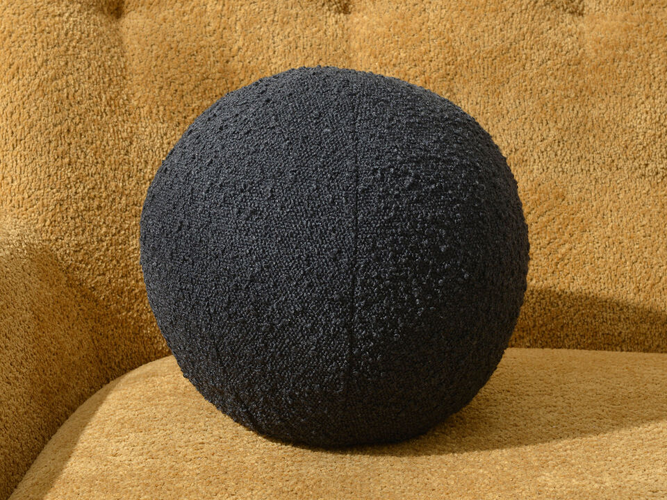 Jules 12-in Bouclé Round Pillow