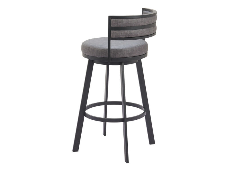 Gimsby Swivel Barstool Gray