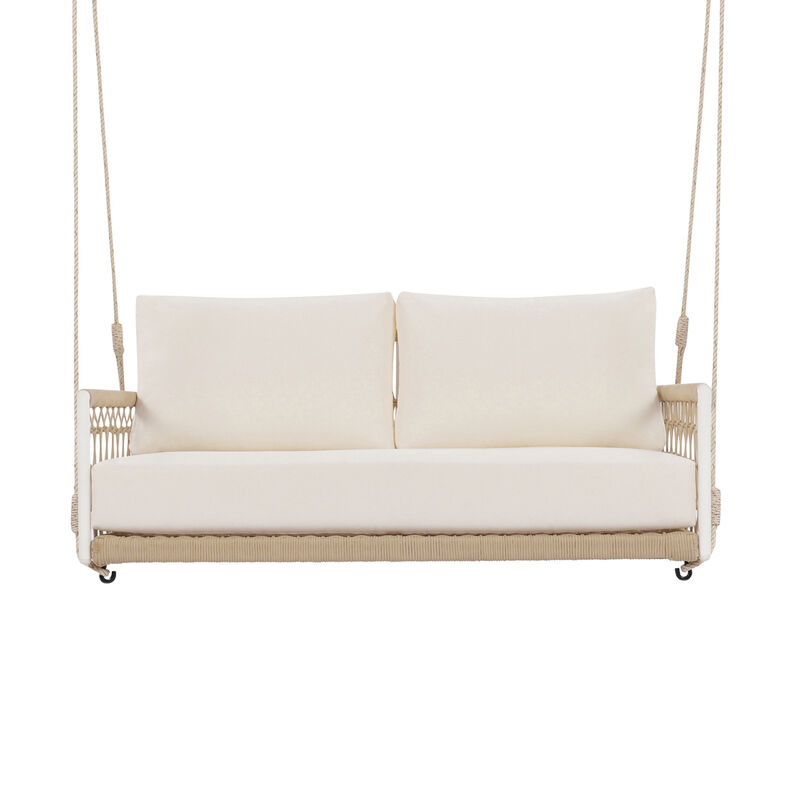 Merax Woven Rope Outdoor Swing Sofa