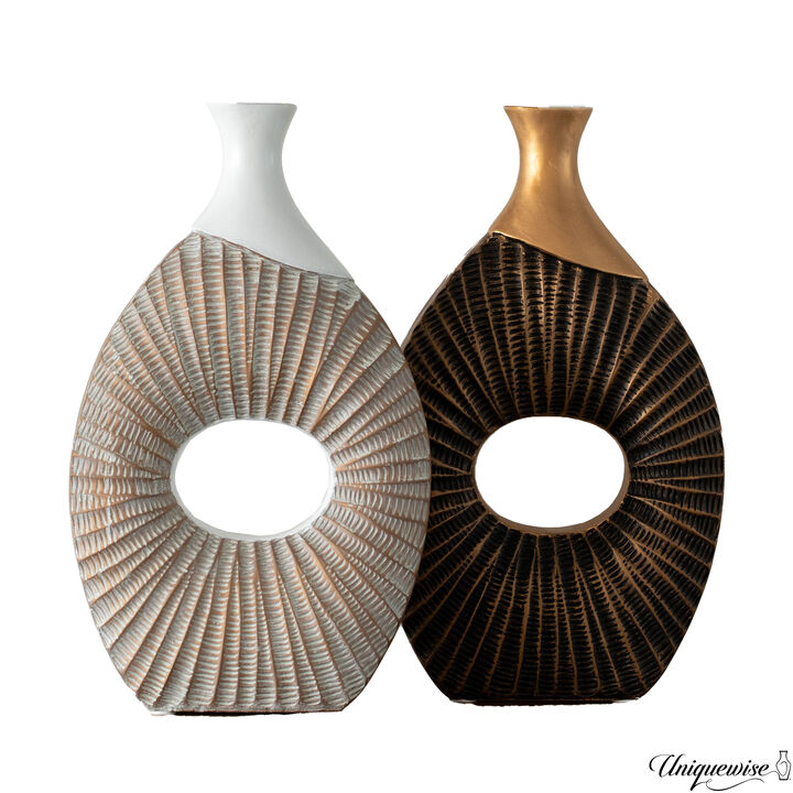 Set of 2 19-Inch Farmhouse Vase