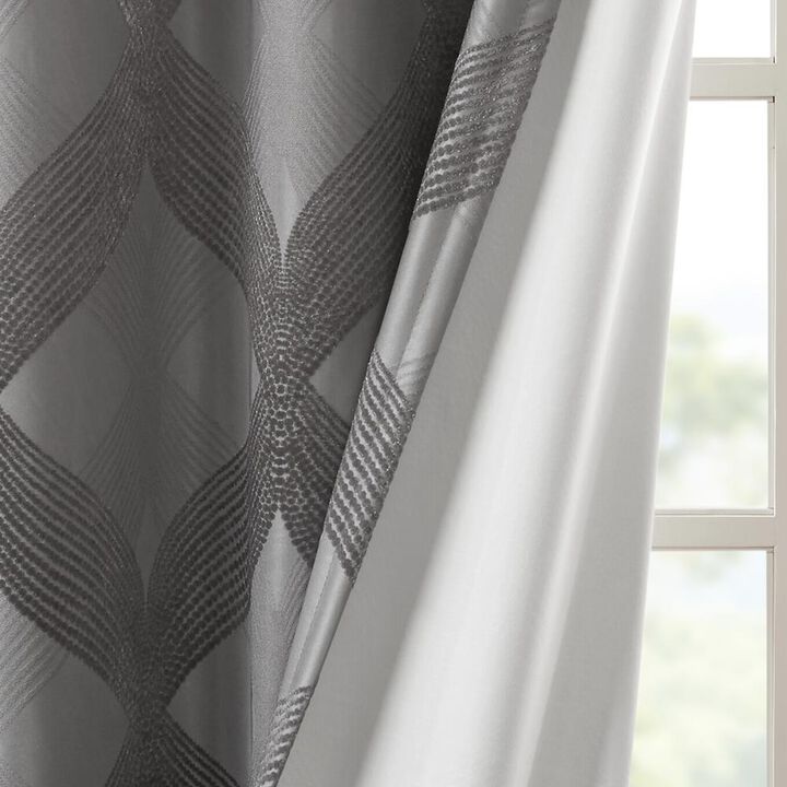 Belen Kox Charcoal Total Blackout Window Panel, Belen Kox