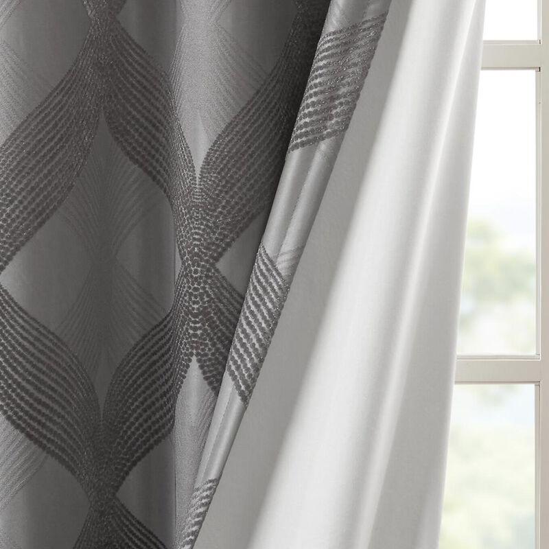 Belen Kox Charcoal Total Blackout Window Panel, Belen Kox
