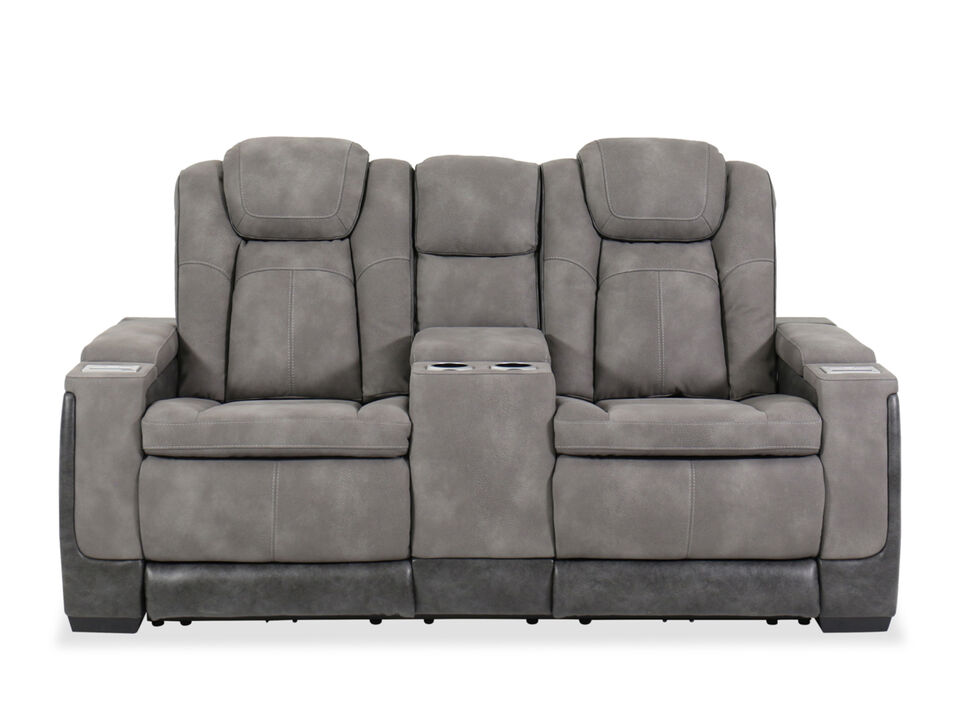 Next-Gen DuraPella Slate Dual Power Reclining Loveseat