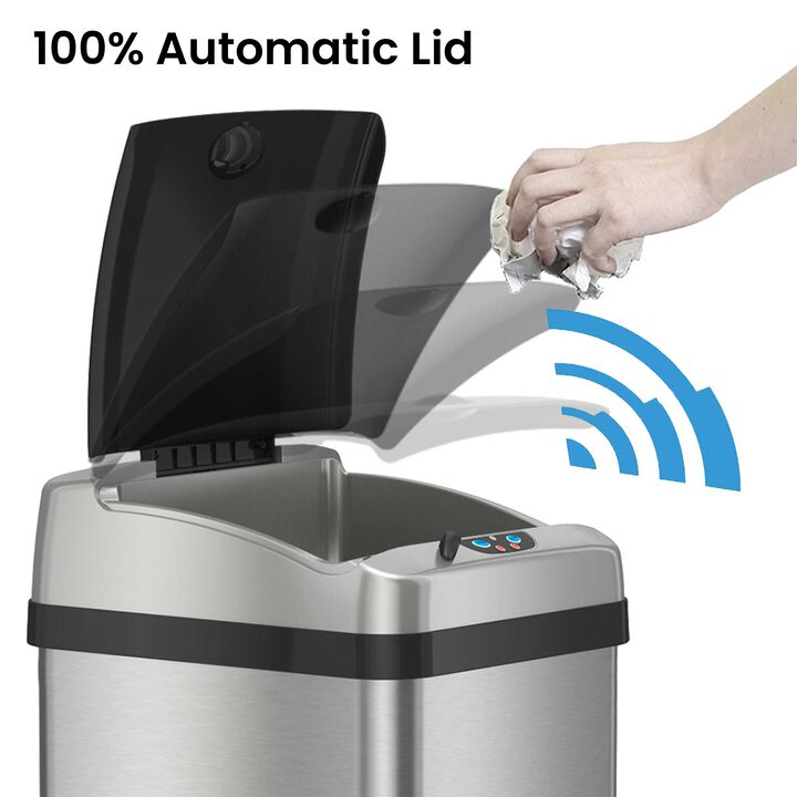 iTouchless 13 Gallon Platinum Edition Sensor Trash Can