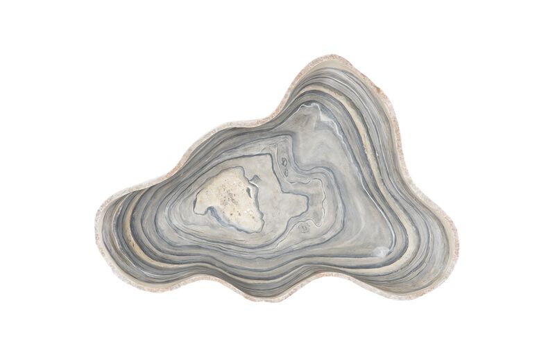 Cast Gray Large Onyx Bowl in Faux Finish