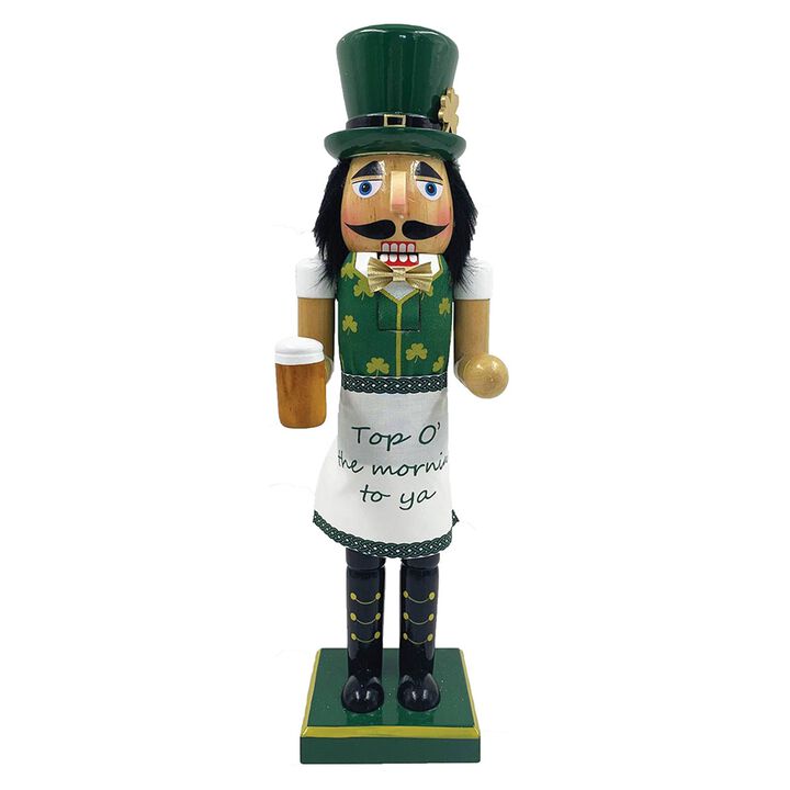 17" St. Patrick's Day "Top O' the Morning to Ya" Nutcracker