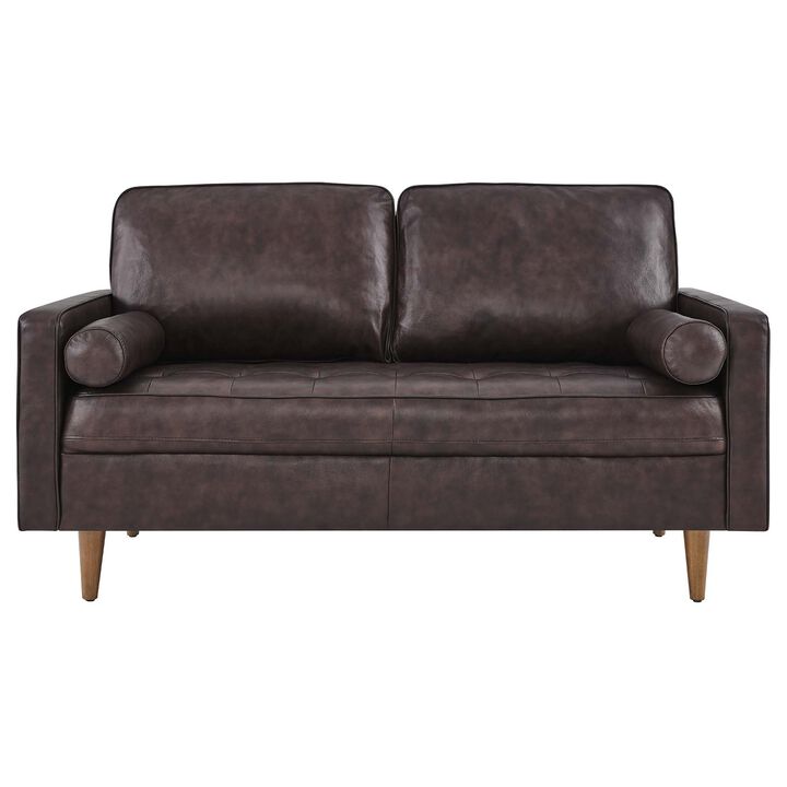 Valour Leather Loveseat