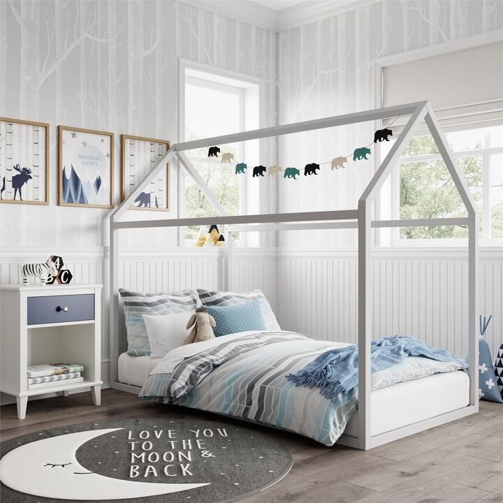 Little Seeds Skyler Metal Montessori House Bed