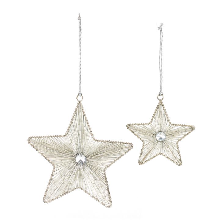 Star Christmas Ornament for Holiday Tree Decoration (Set of 12)