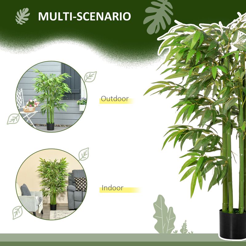 Zen Decor Element: 4.5ft Faux Bamboo Tree in Nursery Pot