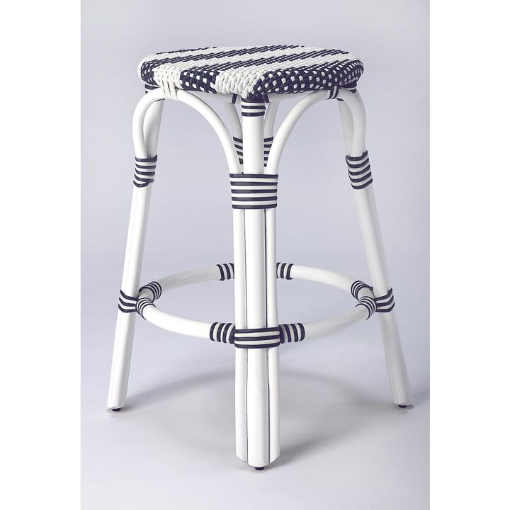 Belen Kox Rattan and Plastic Counter Stool, Belen Kox