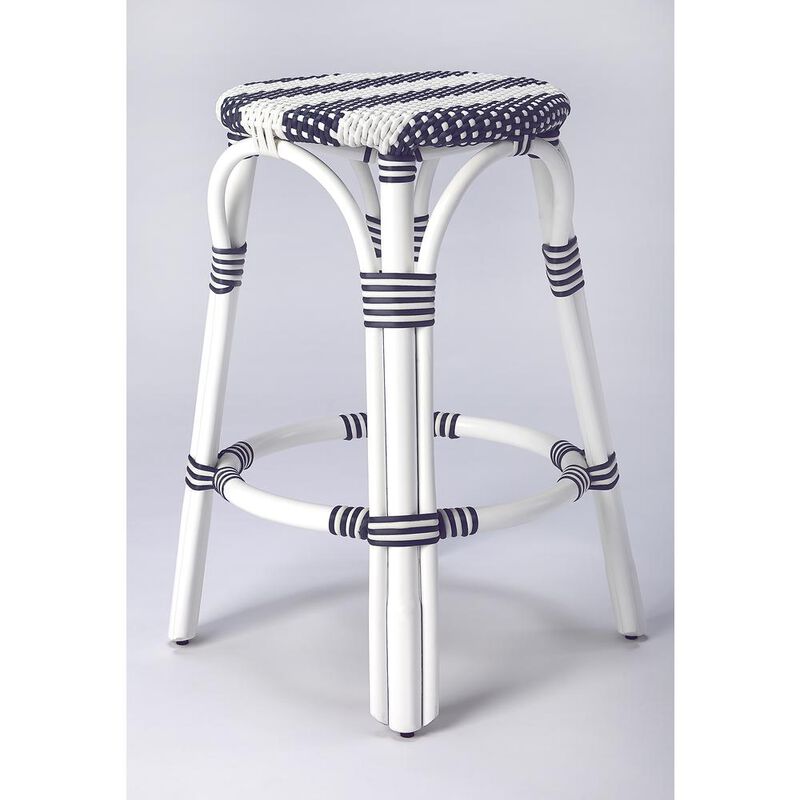 Belen Kox Rattan and Plastic Counter Stool, Belen Kox