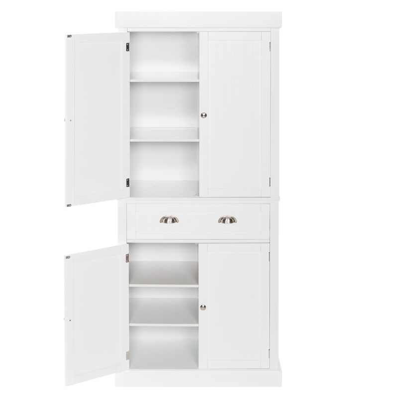 Storage Cabinet with Double Doors and Drawers for Living Room & Bedroom