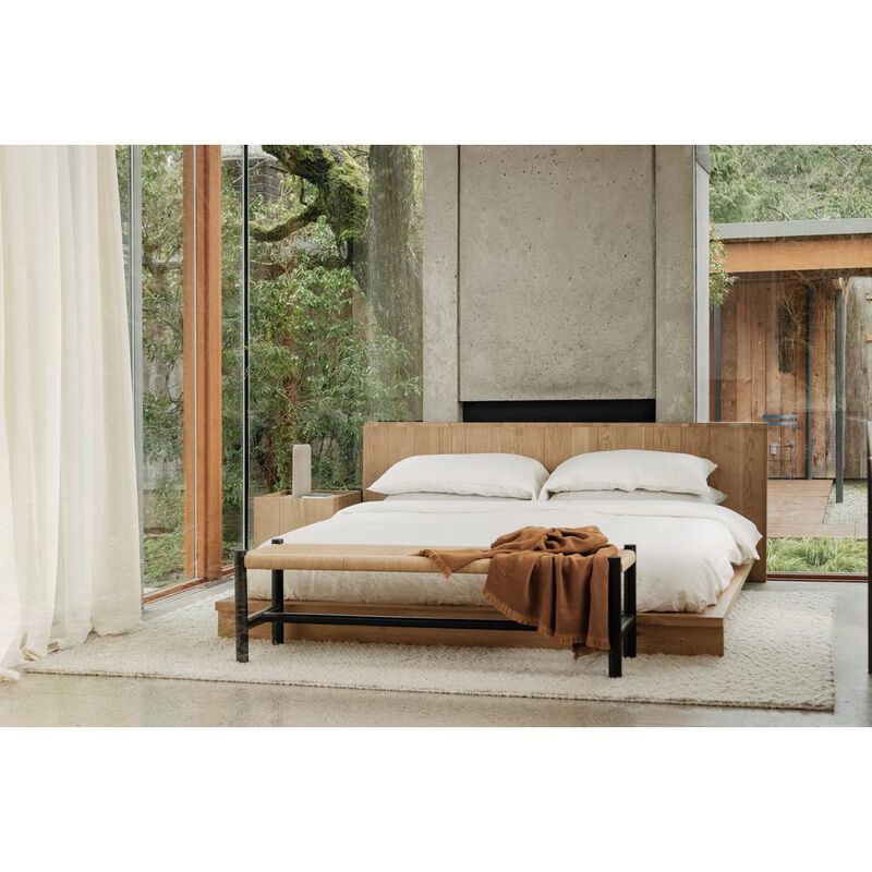 Moe's Home Collection HAWTHORN BENCH LARGE BLACK