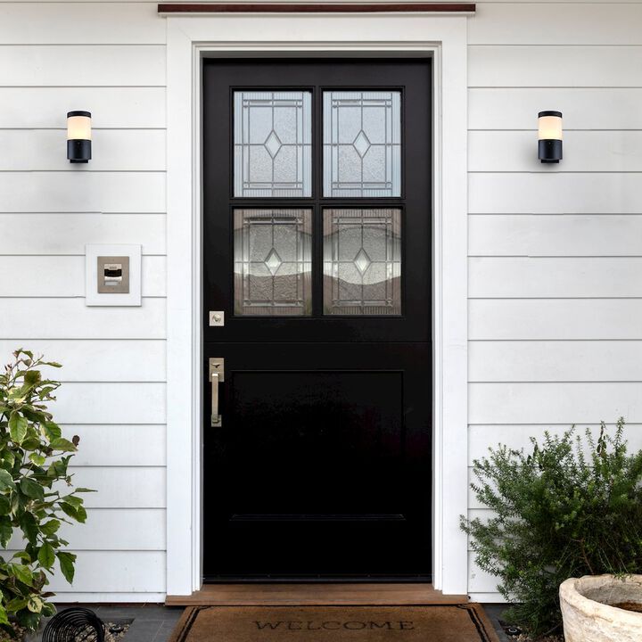 VONN Lighting Modern VOW1756BL 5-Watt Integrated LED Outdoor Wall Sconce in Matte Black
