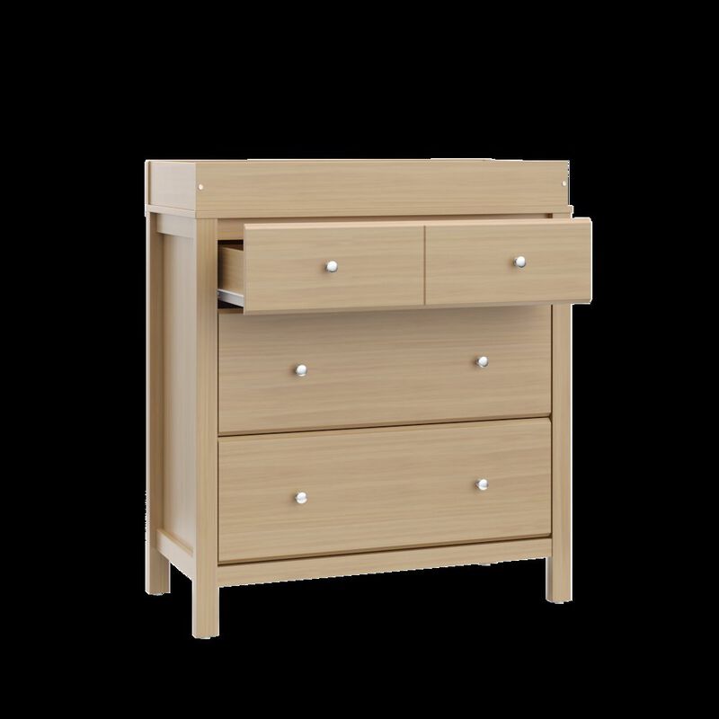Storkcraft Carmel 3 Drawer Chest with Changing Topper (Driftwood)