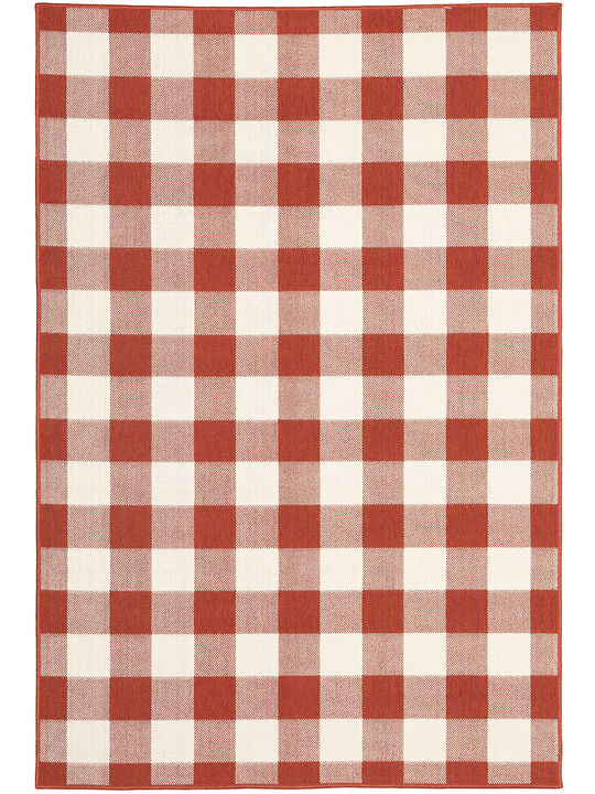 Meridian 5'3" x 7'6" Red Rug