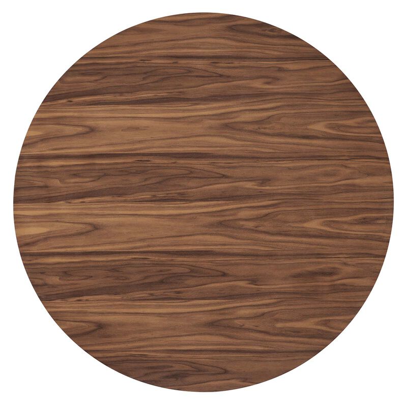 Modway - Senja 47" Round Dining Table Walnut