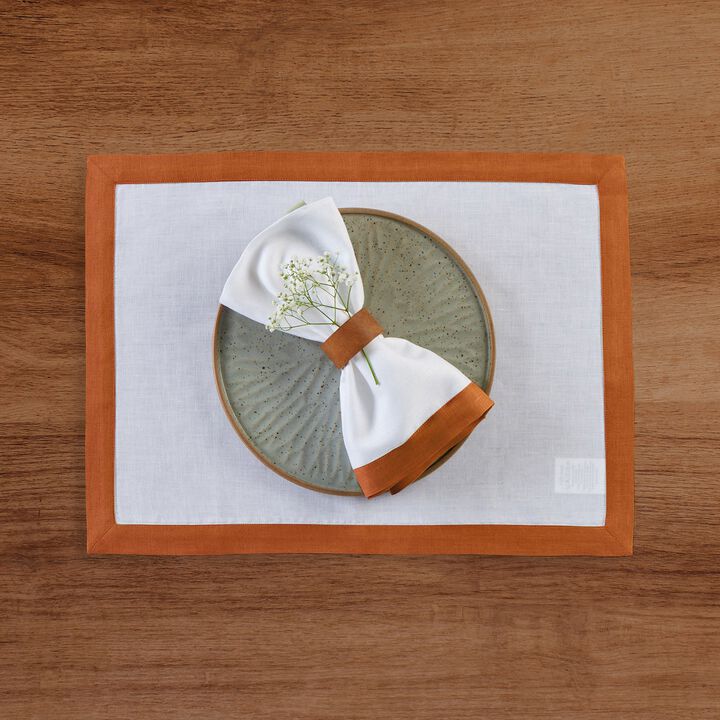 Solino Home 100% Pure Linen Cloth Napkins 20 x 20 Inch Set of 4 | Classic Dinner Napkins