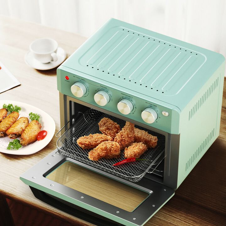 19 Qt Dehydrate Convection Air Fryer Toaster Oven with 5 Accessories