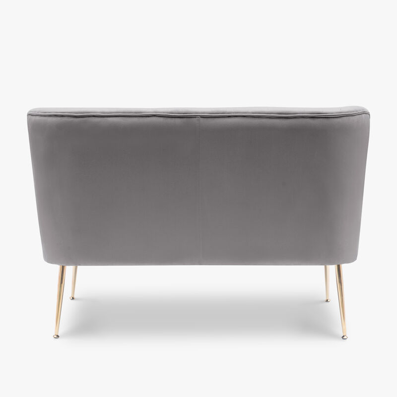 WestinTrends 46" Wide Upholstered Velvet Love Seat Sofa
