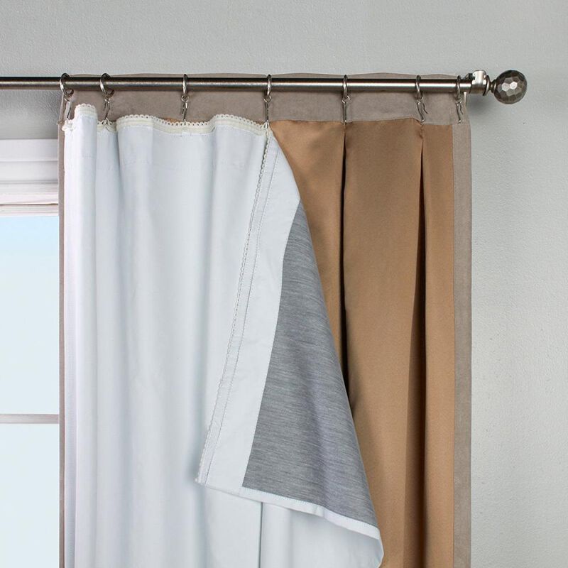 Ultimate Thermal Energy Saving Blackout Window Curtain Single Panel Liner by Thermalogic