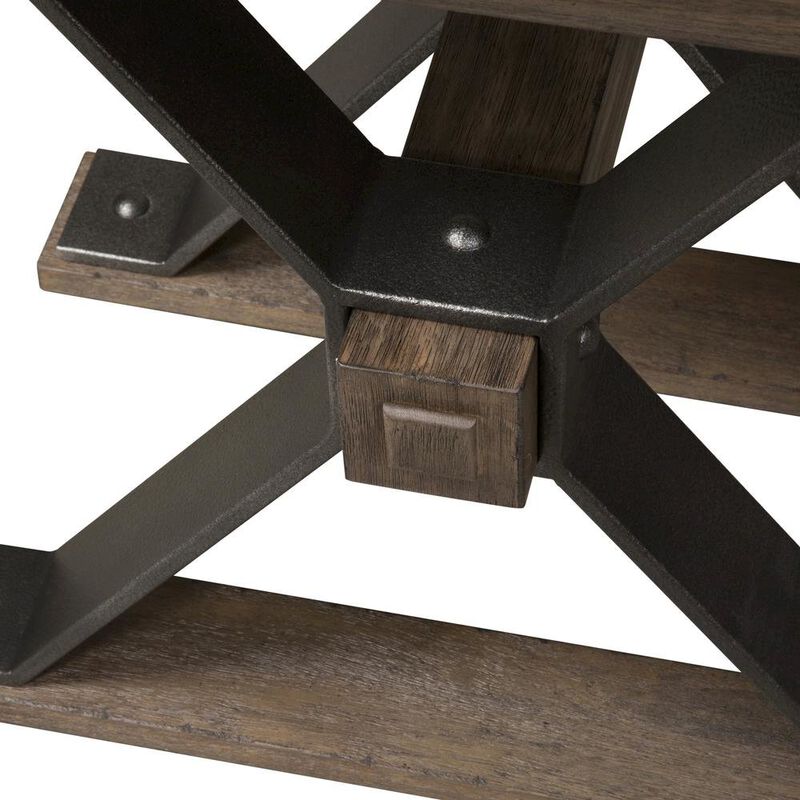 Starlight Canyon Home Brown Small Side Table – Elegant Sofa Table for Living Room or Couch Use