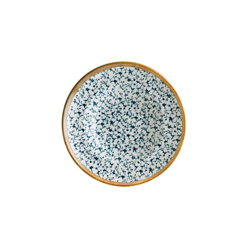 Calif dia.10.75" h:2.25" 16 oz. Round Decorated Porcelain Bowl (Set of 2)