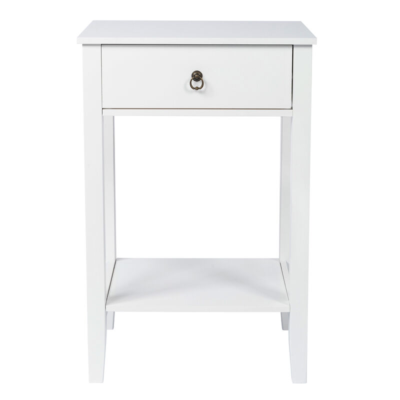 Two-Layer Bedside Table Stylish and Functional Nightstand for Bedroom Storage