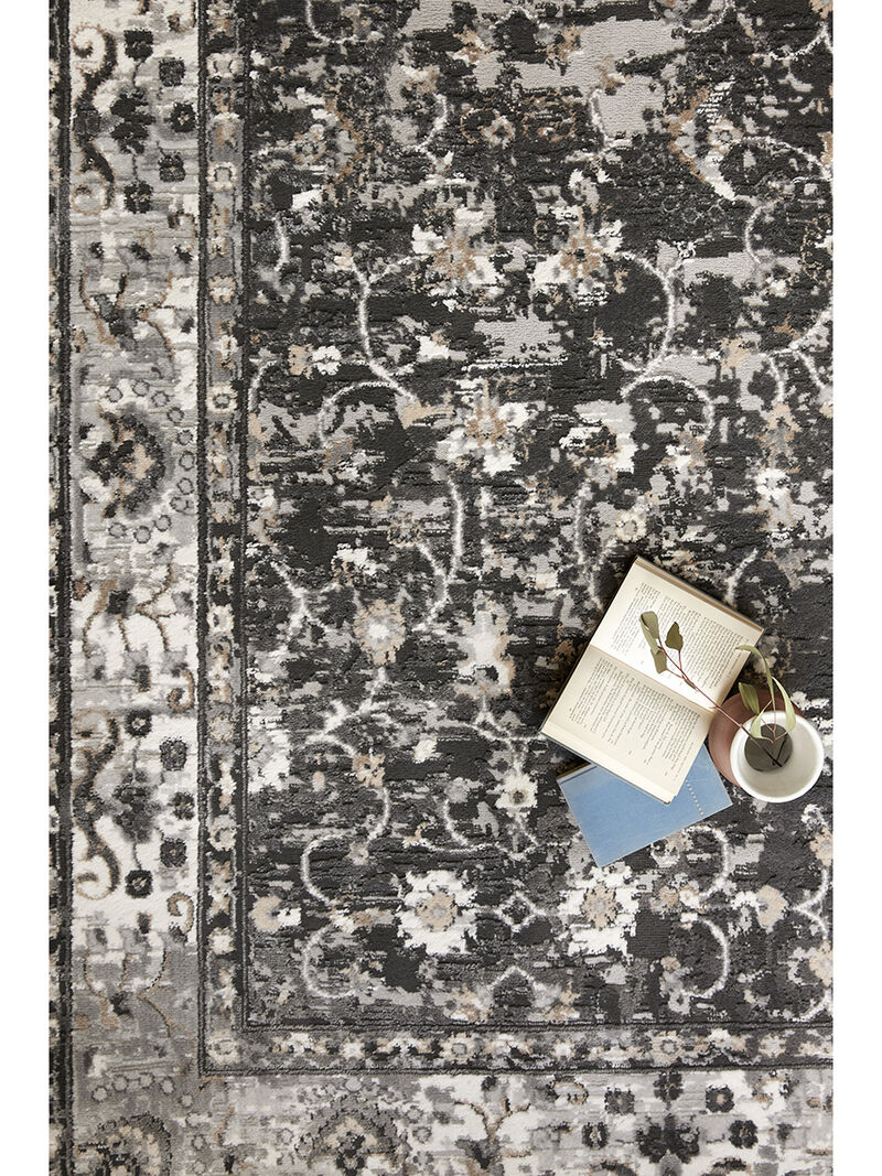 Estelle EST02 Charcoal/Grey 18" x 18" Sample Rug