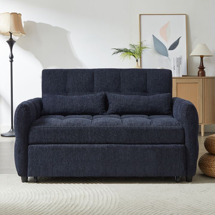 Merax Loveseat Sofa Pull-out Sleeper Sofa with 3 USB Ports