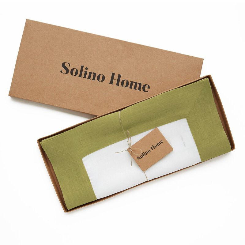 Solino Home 100% Pure Linen Table Runner | Contempo