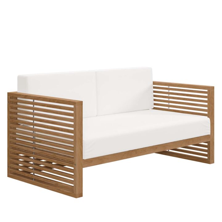 Modway - Carlsbad Teak Wood Outdoor Patio Loveseat