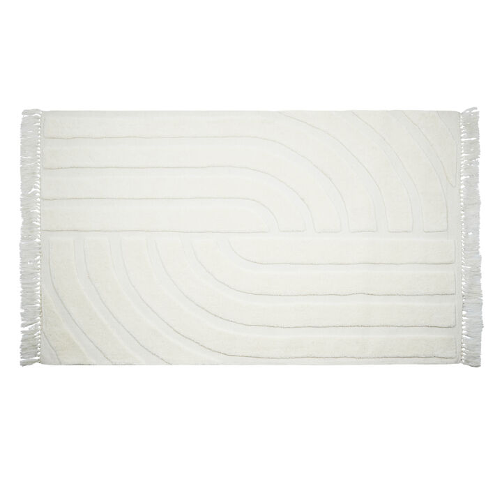 Loop White Area Rug