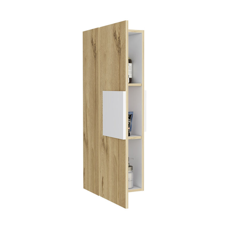 Medicine Cabinet Artic, Bathroom, White / Light Oak