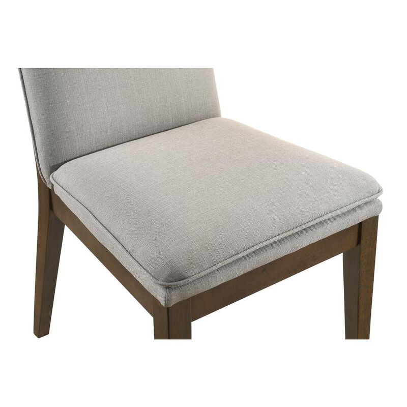 New Classic Furniture Maggie Dining Chair W/Natural Cushion-Walnut