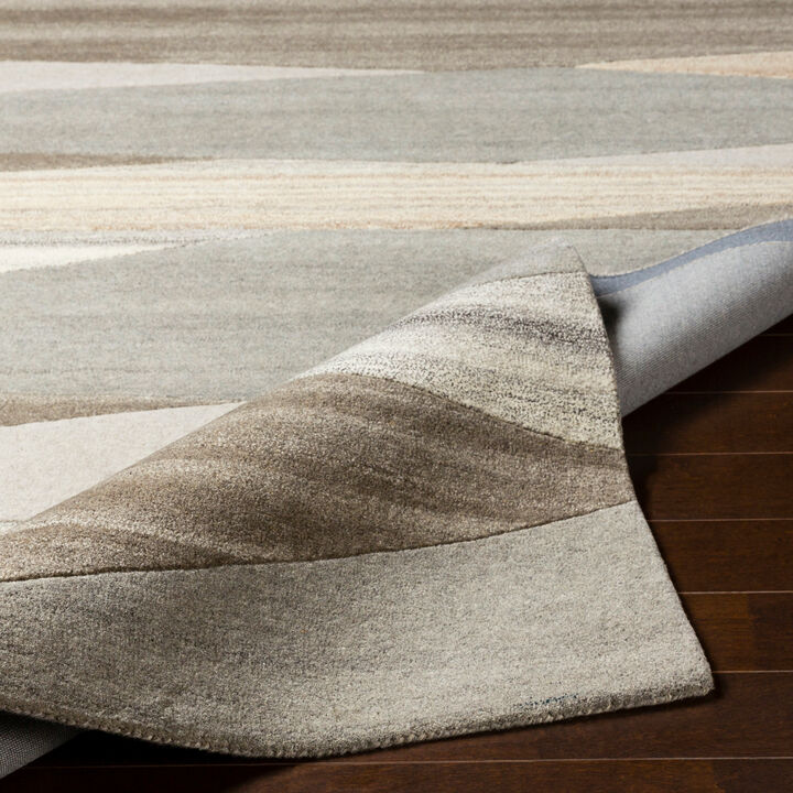 Forum FM-7203 6' x 9' Kidney Gray Rug