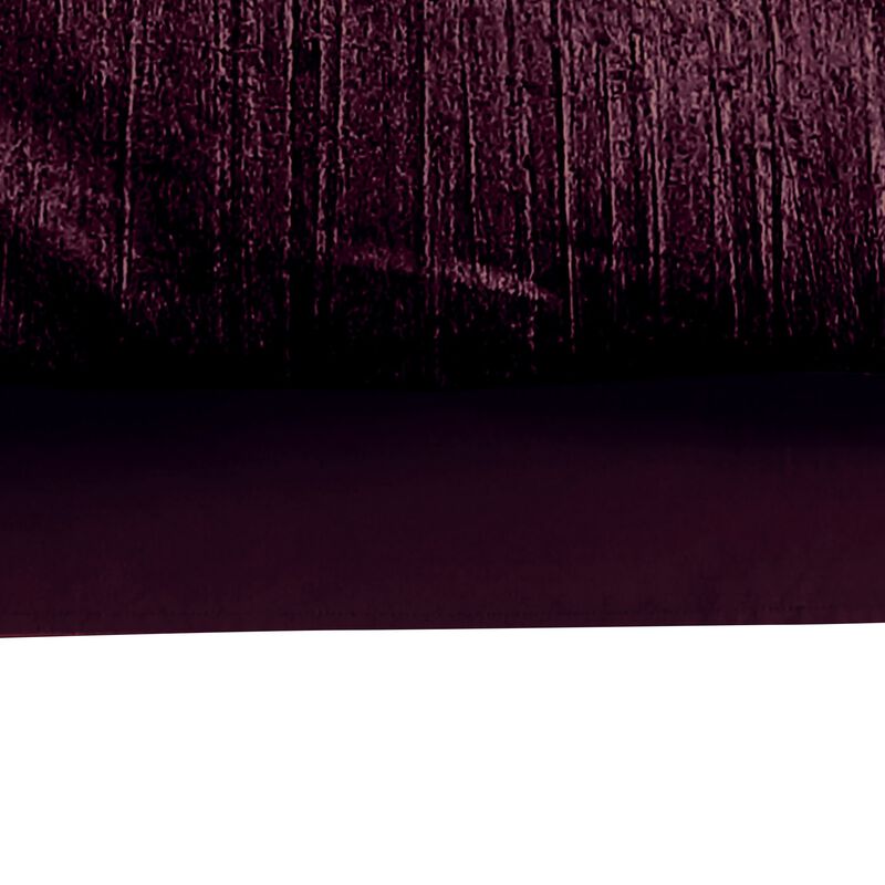 Jay 7 Piece King Comforter Set, Purple Polyester Velvet Deluxe Texture - Benzara