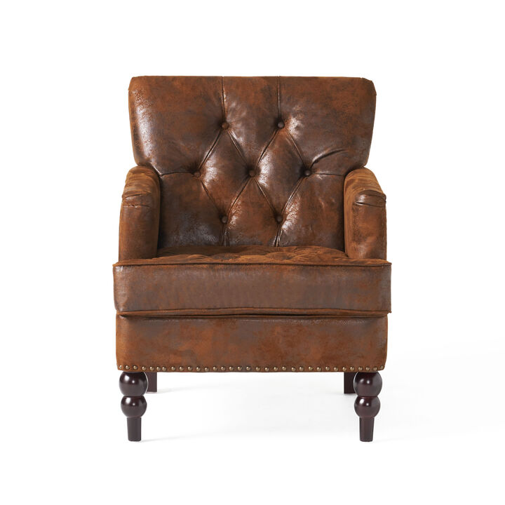Merax Fabric Tufted Club Chair