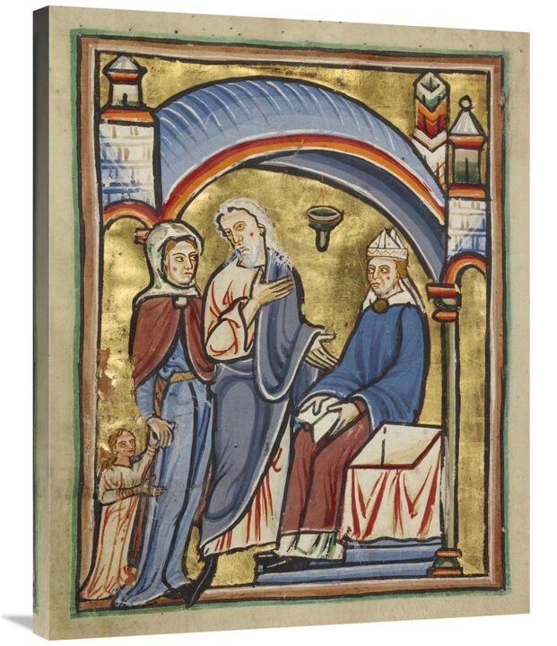 The Presentation of the Virgin in the Temple-Canvas Art-28x35