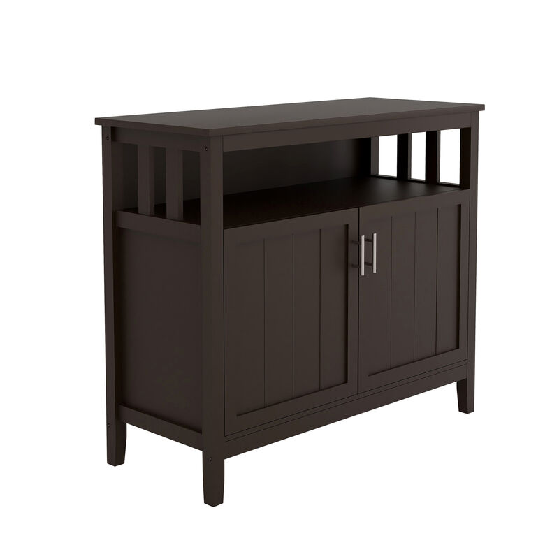 Wood 39.96 in. Sideboard with 2-Door and 1-Shelf