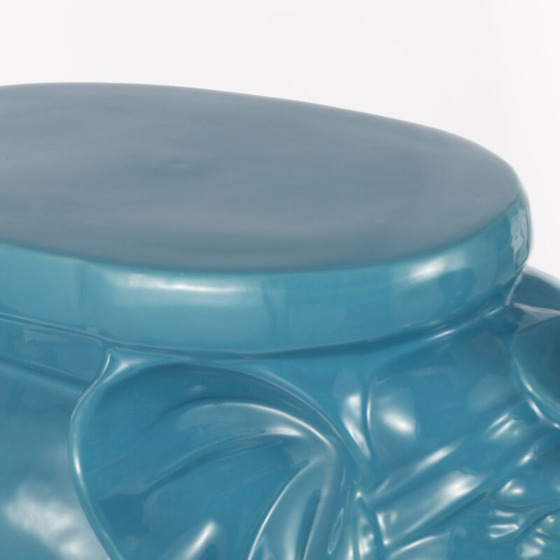 White Elephant Ceramic Garden Stool