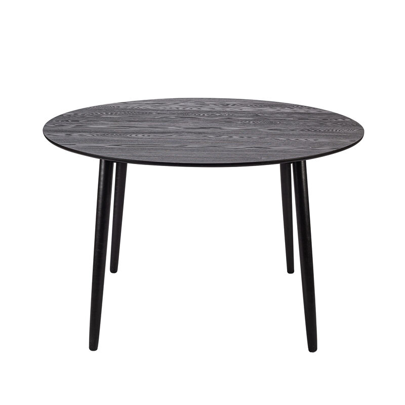 Round Scandinavian Wooden Dining Table Design