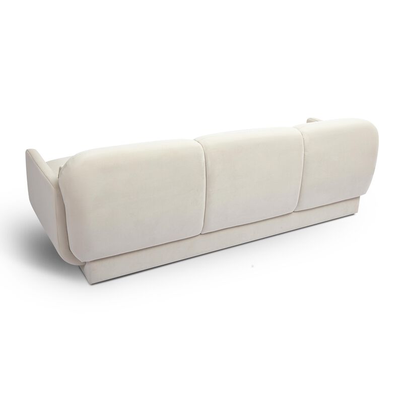 Azalea Rust Orange Velvet Sofa