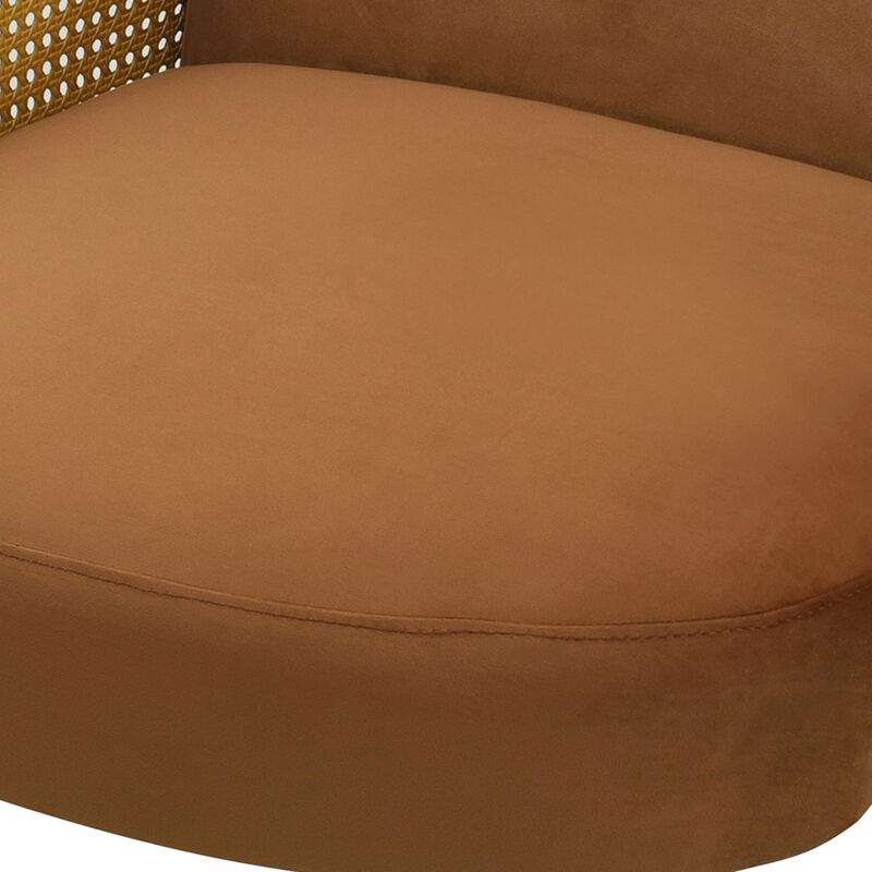 Merax Mid-century Accent Chair with Rattan Armrests