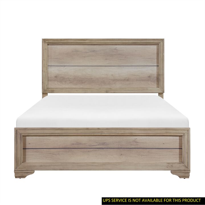 Streamdale Modern Queen Bed with Melamine Finish