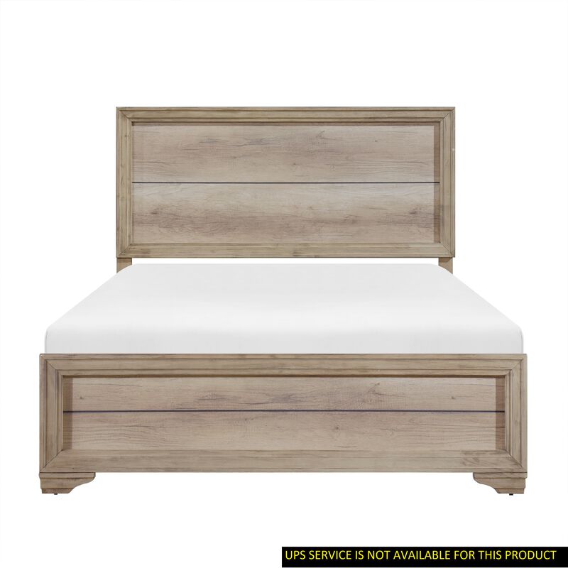 Streamdale Modern Queen Bed with Melamine Finish