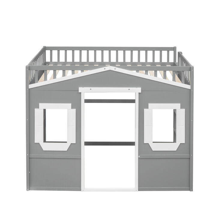 Merax House Loft Bed with Ladder