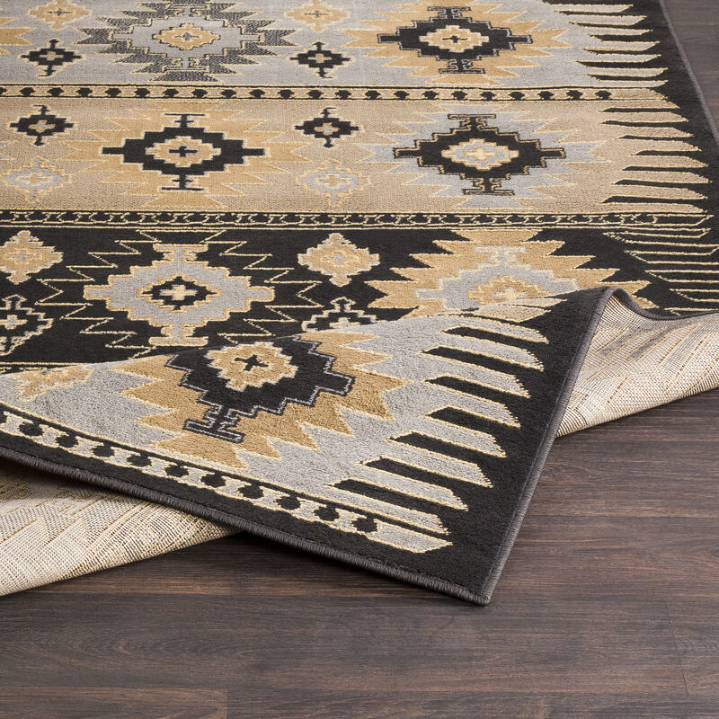 Paramount PAR-1046 8'10' x 12'10' Black Rug