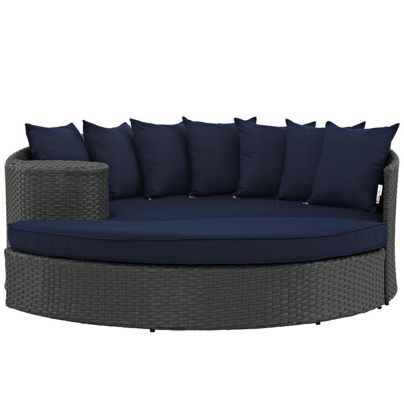 Sojourn Outdoor Patio Sunbrella Daybed - Canvas Navy